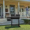 CC1830F Grill With Offset Smoker Barrel Charcoal BBQ Outdoor Backyard Cooking Barbecue 811 Sq. Inches Space Black Kitchen Dining