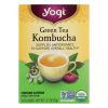 Yogi Herbal Green Tea Kombucha - 16 Tea Bags - Case Of 6