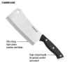 Farberware Classic 6-inch Triple Riveted Cleaver Knife with Endcap and Black Handle