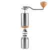 hand shaking coffee bean grinder bean bin large capacity 30g N gear grinding control coffee powder specifications sharp pure steel core 38mm taper kni
