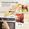 COSORI Food Dehydrator for Jerky, 176°F Temperature Control, 5 Stainless Steel Trays Dryer Machine, 4 Presets,8H Timer,for meat