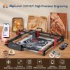 Algolaser DIY KIT 10W Woodworkers Laser Engraving Cutting Machine With Rotary Roller Air Assist CNC Table 40*40cm CNC Engraver